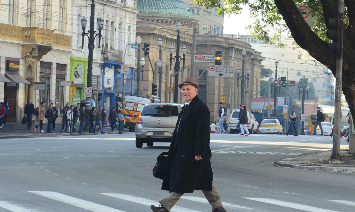 paseando no frio