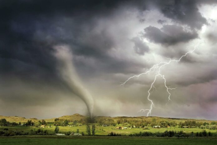 pexels-photo-1446076 lightning and tornado hitting village
