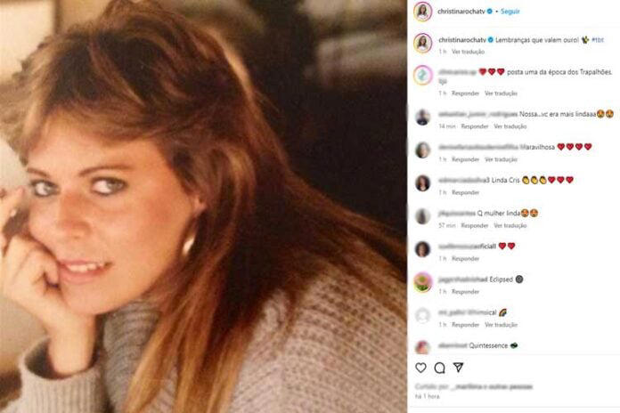 Christina Rocha publica foto da juventude – Reprodução/Instagram