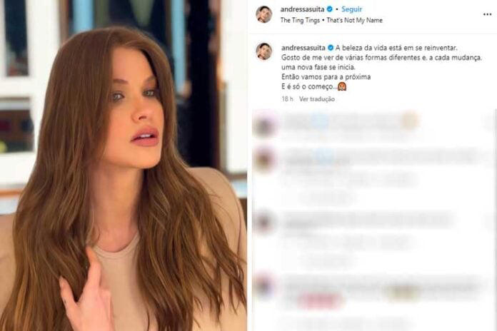 Andressa Suita exibe novo visual – Reprodução/Instagram Andressa Suita exibe novo visual – Reprodução/Instagram