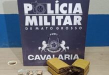 PM prende homem com tabletes e porções de maconha em Lucas do Rio Verde