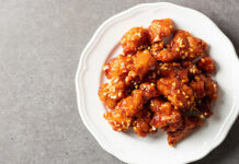 Frango ao molho de laranja e mel