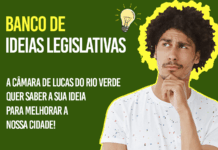 Banco de Ideias Legislativas já está disponível para receber sugestões da população luverdense