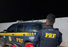 PRF prende foragido e recupera motocicleta furtada em fiscalização na BR-163, em Guarantã do Norte (MT)