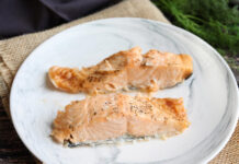 Salmão no micro-ondas