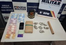Rotam apreende menor faccionado com porções e tablete de maconha