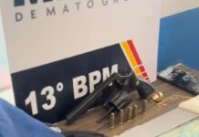 Polícia Militar frustra tentativa de roubo e apreende menores com arma de fogo e facão em Lucas do Rio Verde