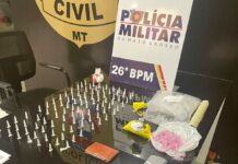 Polícia Militar desmantela ponto de tráfico e apreende drogas durante Operação Tolerância Zero em Nova Mutum