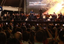 Gabriel Sater e Orquestra Sinfônica da UFMT lotam Parque das Águas em show gratuito em Cuiabá