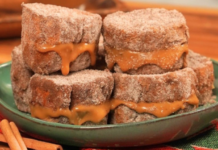 Rabanada recheada na airfryer