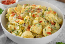 Salada de maionese de bacon