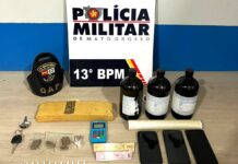 Polícia Militar prende suspeitos por tráfico de drogas e corrupção de menores em Lucas do Rio Verde