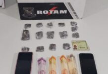 Rotam prende duas pessoas por tráfico de drogas em Várzea Grande