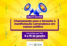 Prefeitura abre edital de fomento ao Carnaval em Lucas do Rio Verde