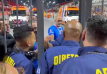 Presidente da Águia de Ouro fica ferido após ser atingido por portão do Anhembi no encerramento do desfile