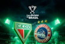 CEOV enfrenta o Gazin Porto Velho pela 2ª fase da Copa Betano do Brasil