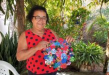 Artesã Avanira de Jesus expõe trabalhos no Sesc Arsenal neste sábado (21)