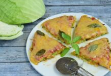 Pizza de repolho fit