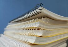 yellow spiral notebooks