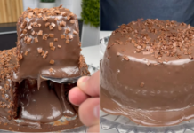 Bolo erupção de chocolate