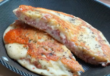 Lanche rápido de frigideira