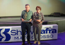 Beloni Ferreira e Alcindo Uggeri recebem mérito ‘O Semeador’ no Show Safra Mato Grosso