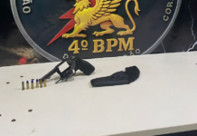 Polícia Militar prende homem com revólver e munições em borracharia