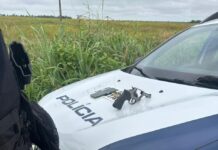 Homem é preso por porte ilegal de arma de fogo durante patrulhamento da Polícia Militar em Nova Marilândia