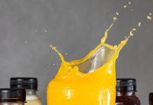 splash of fresh orange juice