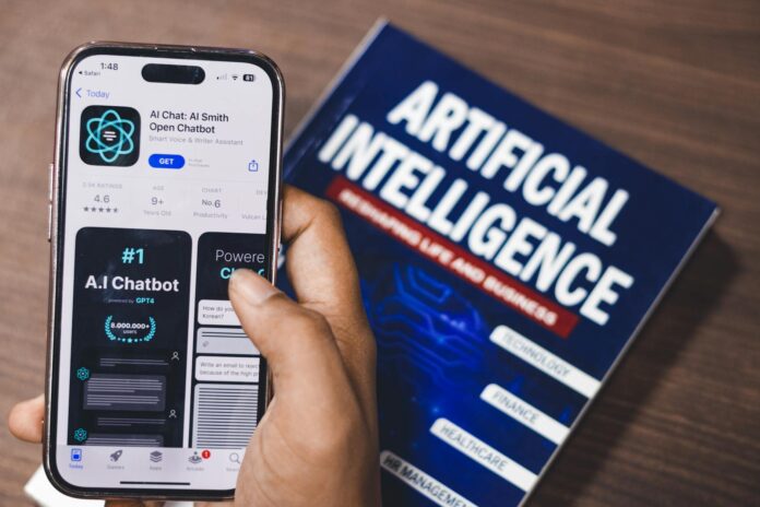 pexels-photo-16380906 webpage of ai chatbot a prototype ai smith open chatbot is seen on the website of openai on a apple smartphone examples capabilities and limitations are shown