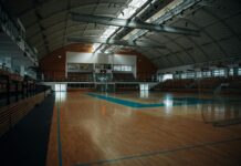 Abertura da Copa Binotti/Sicredi de Futsal será realizada neste sábado em Lucas do Rio Verde interior design of an indoors handball court