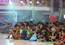 Abertura da 14ª Copa Binotti/Sicredi de Futsal reúne emoção e grande participação em Lucas do Rio Verde