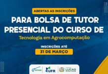 UAB/UFR abre inscrições para tutoria presencial do curso de Tecnologia em Agrocomputação