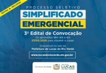 Prefeitura publica terceiro edital de convocação de aprovados no Seletivo Emergencial