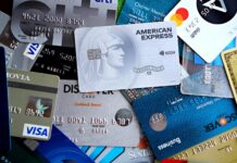 diverse collection of credit and debit cards