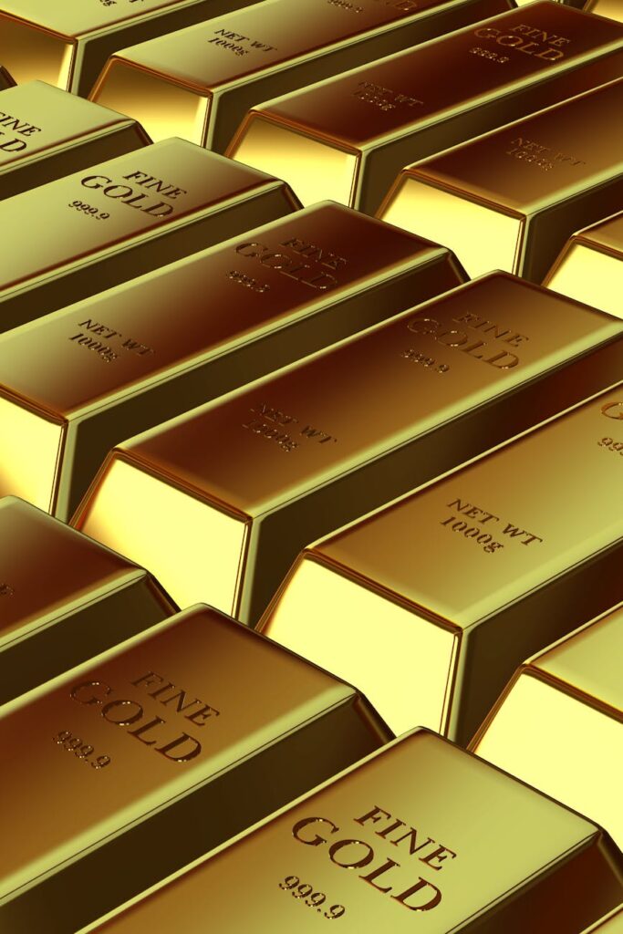 stack of gold bars for investment and wealth
