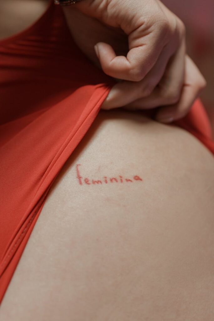 close up shot of a tattoo