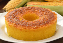 Bolo de milho da fazenda