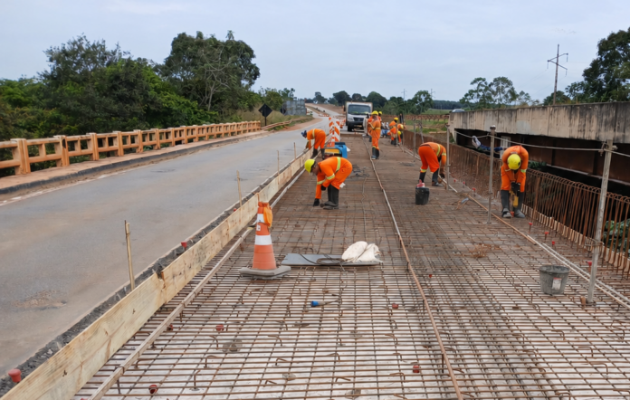 Ponte Rio Itiquira em obras
