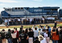 Numa solenidade concorrida, 1º trecho da Ferrovia Estadual foi inaugurado no último sábado