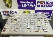 Polícia Militar prende três por tráfico de drogas e apreende 118 porções de entorpecentes