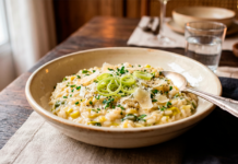 Risoto de alho-poró
