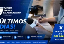 Contagem regressiva: inscrições para o Prêmio Sebrae de Jornalismo encerram na segunda-feira (8)