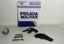 Homem é preso por violência doméstica e posse irregular de arma de fogo em Diamantino