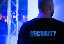 back view of a bouncer